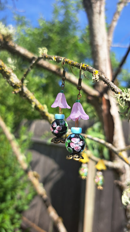 Handcrafted Antique Lamp Dangle Earrings