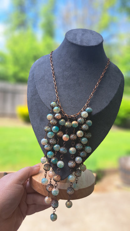 Handcrafted "Copper Sunrise" Necklace