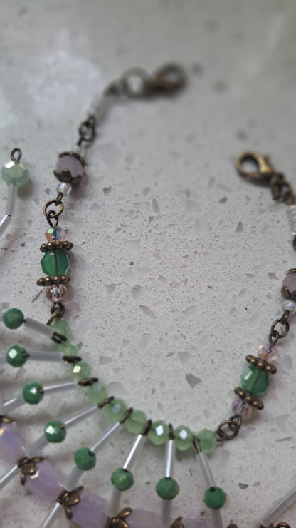 Handcrafted "Sweet Pea Maskipede" Mask Chain