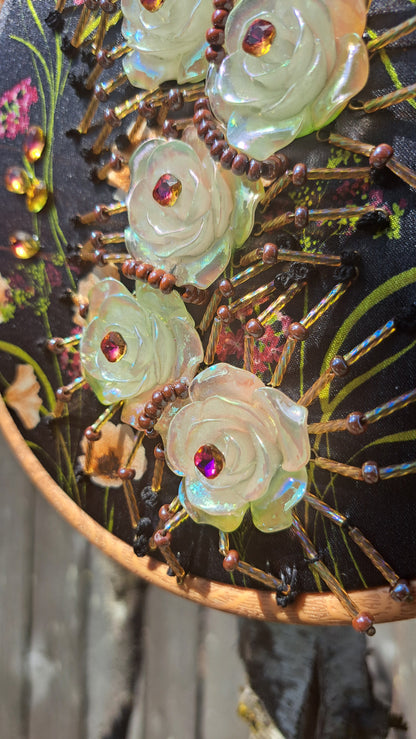 Handcrafted Bead "Flora Centipede" Wall Hanger