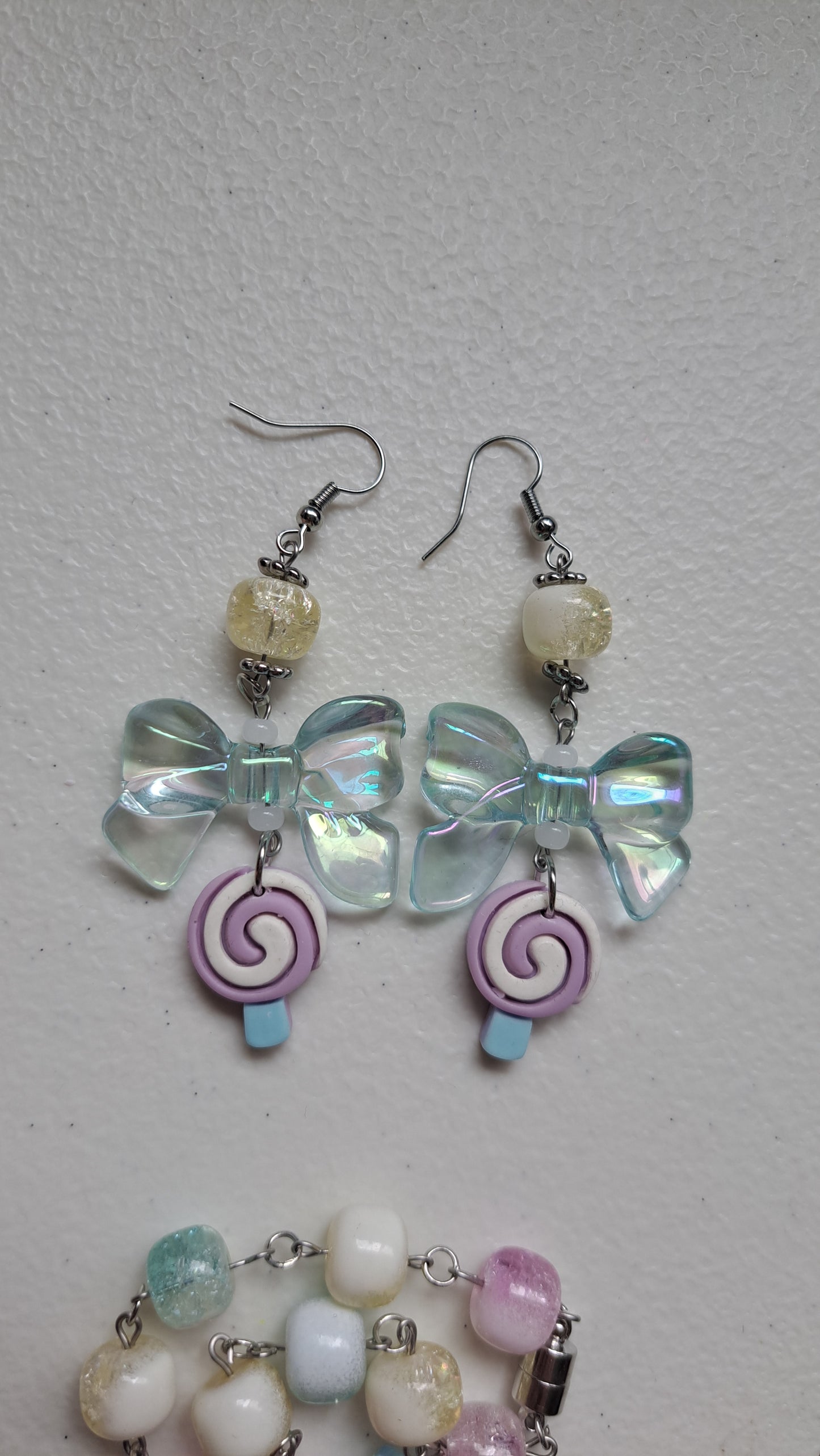 Handcrafted Yummy Pastel Earring/Braclet Set