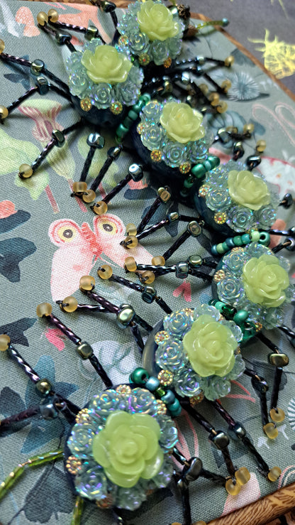 Handcrafted Floral Centipede Wall Hanger