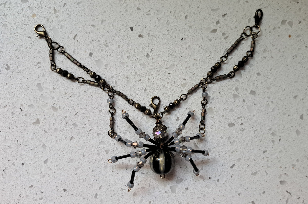 Handcrafted Spider Mask Chain