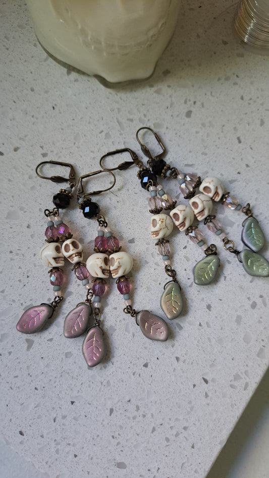 Handcrafted Skelly Lovers Earrings