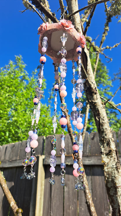 "Blushing Blues" Bead Suncatcher