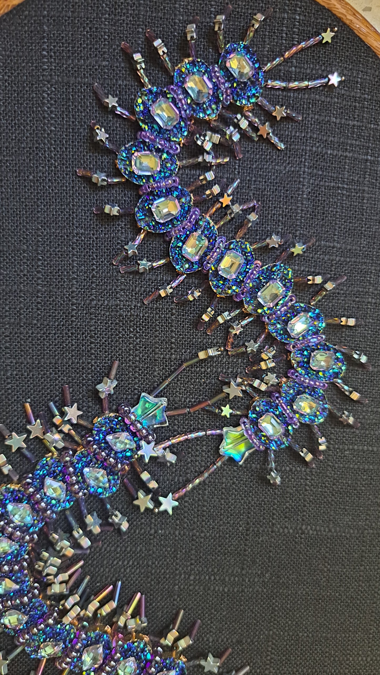 Handcrafted "Lovers Constellation" Centipede Wall Hanger
