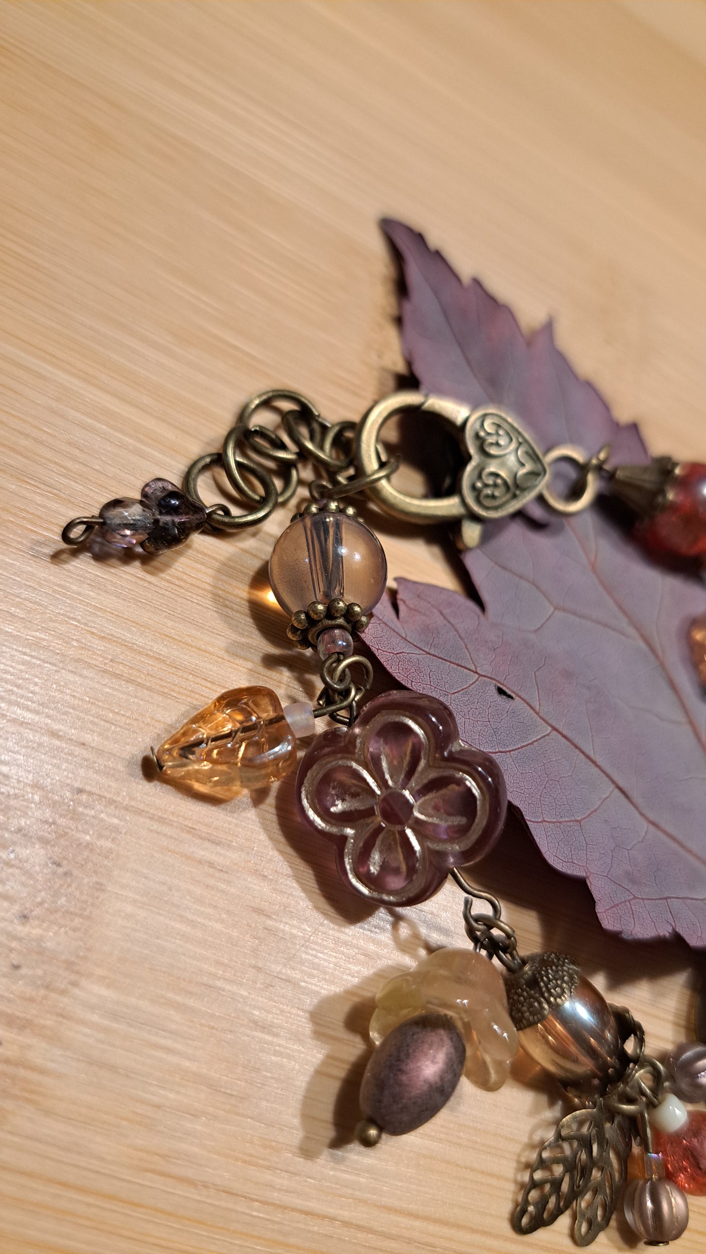 Handcrafted Glass/Acrylic Bead Bracelet