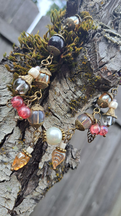 Handcrafted Autumn Bead Bracelet