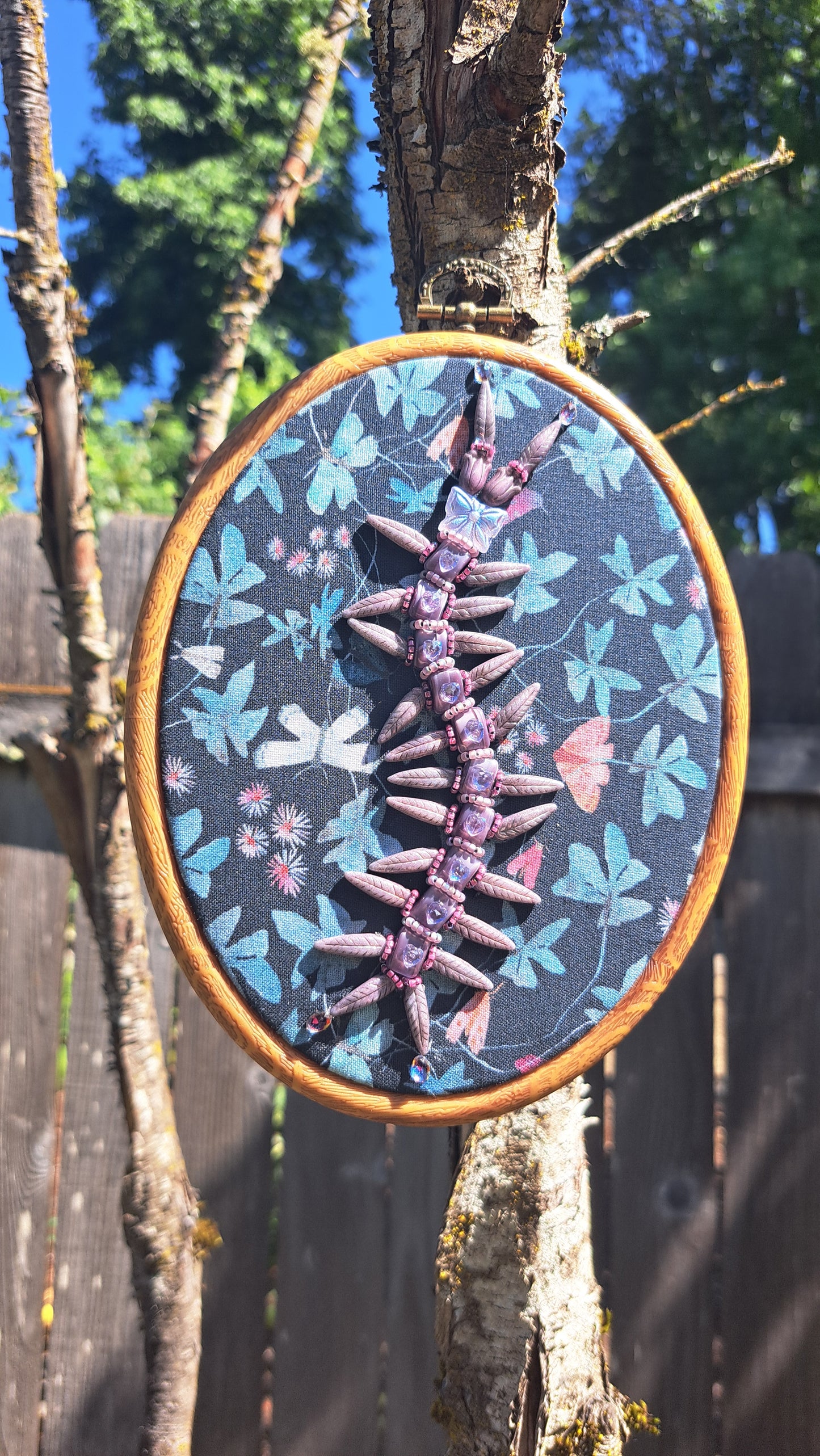Hancrafted "Matilda" Centipede Wall Hanger