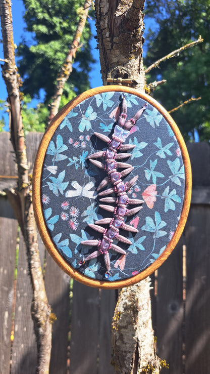Hancrafted "Matilda" Centipede Wall Hanger