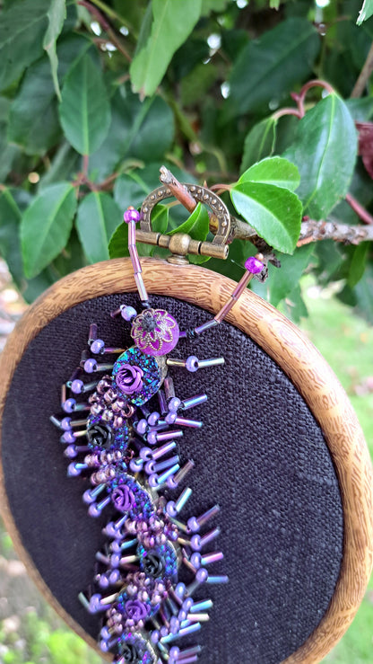 Hancrafted Galactic Floral Centipede