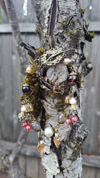 Handcrafted Autumn Bead Bracelet