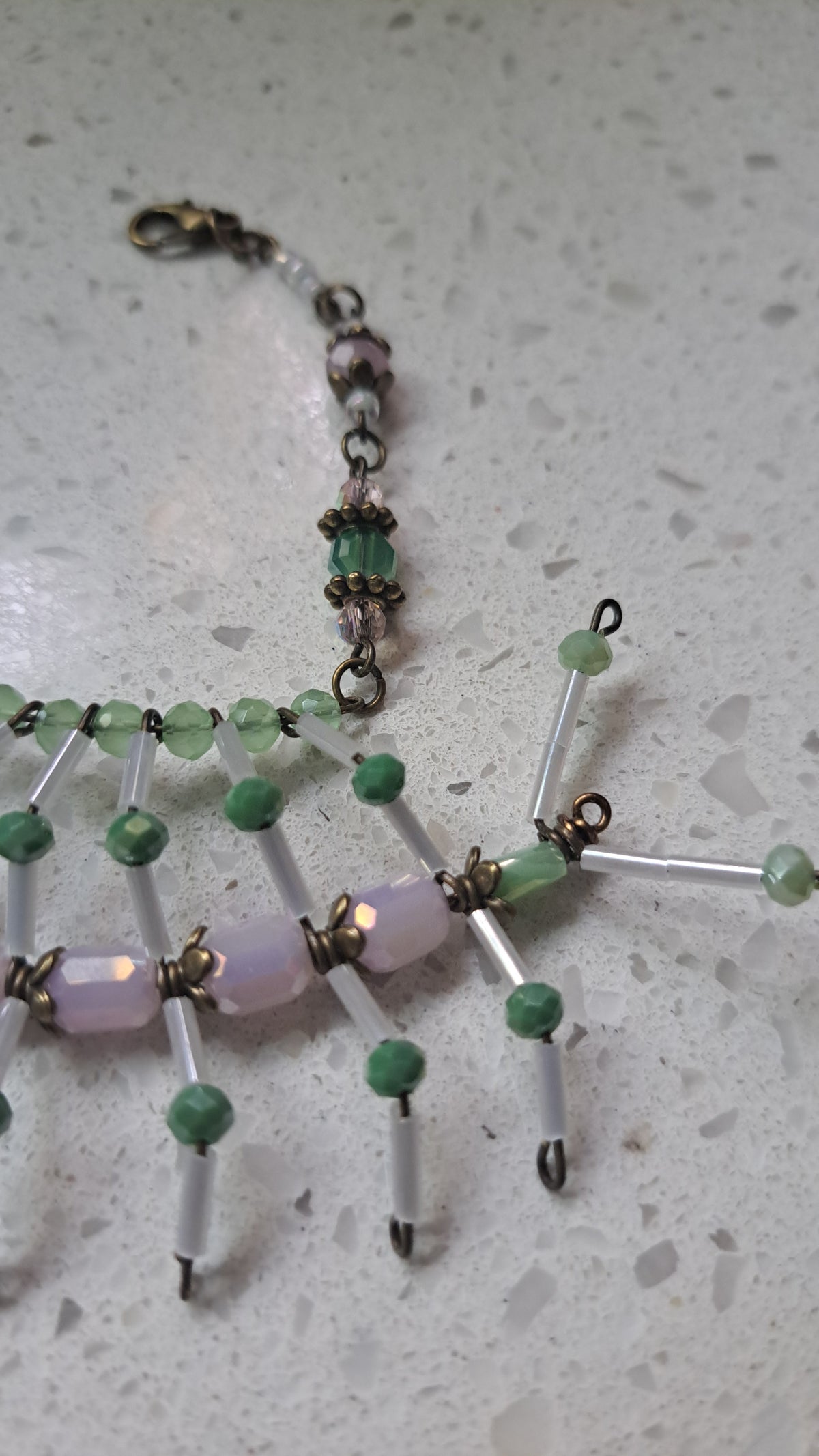 Handcrafted "Sweet Pea Maskipede" Mask Chain