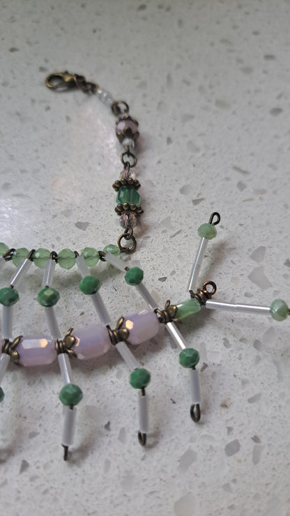 Handcrafted "Sweet Pea Maskipede" Mask Chain