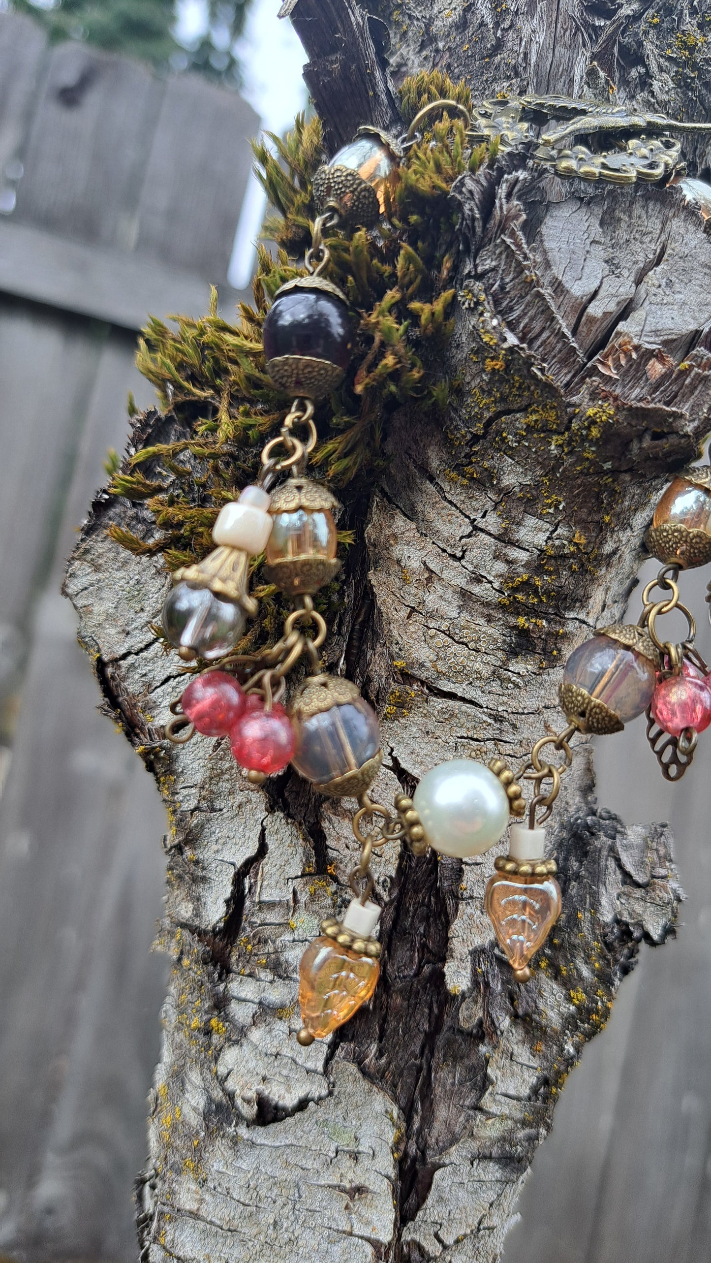 Handcrafted Autumn Bead Bracelet