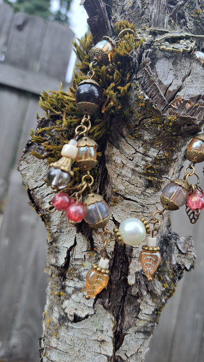 Handcrafted Autumn Bead Bracelet