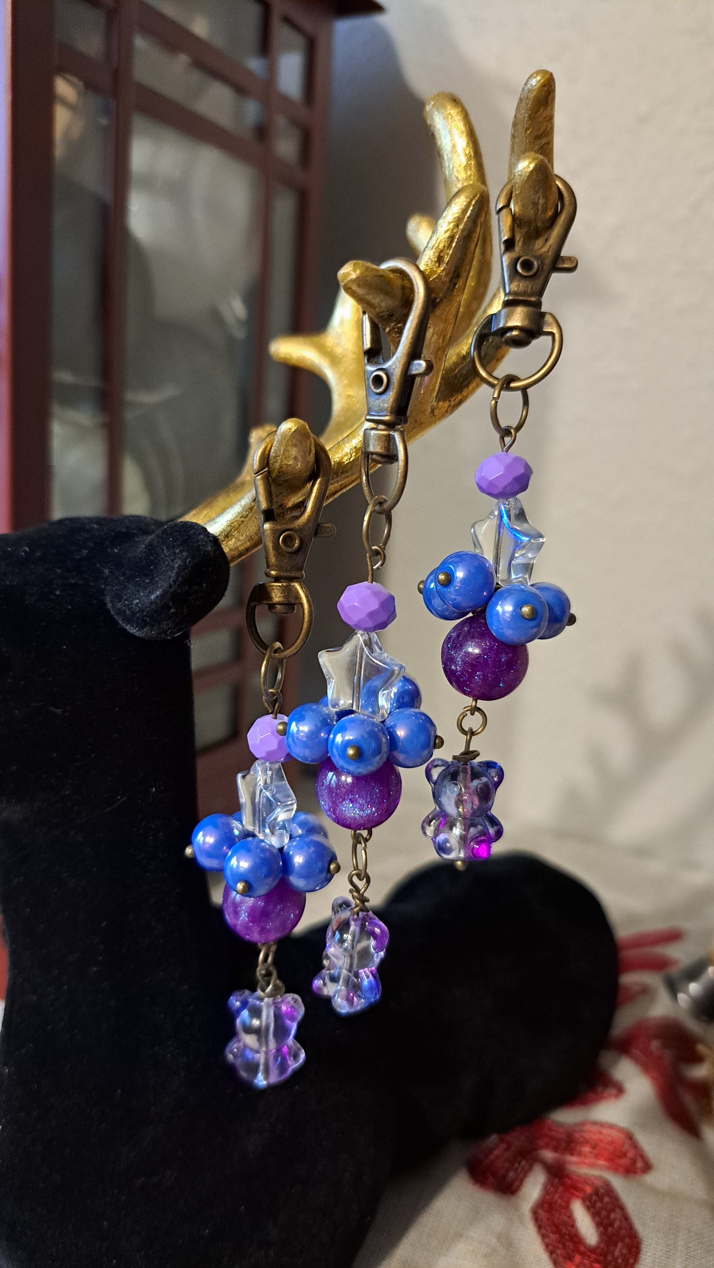 Handcrafted Space Bear Charm