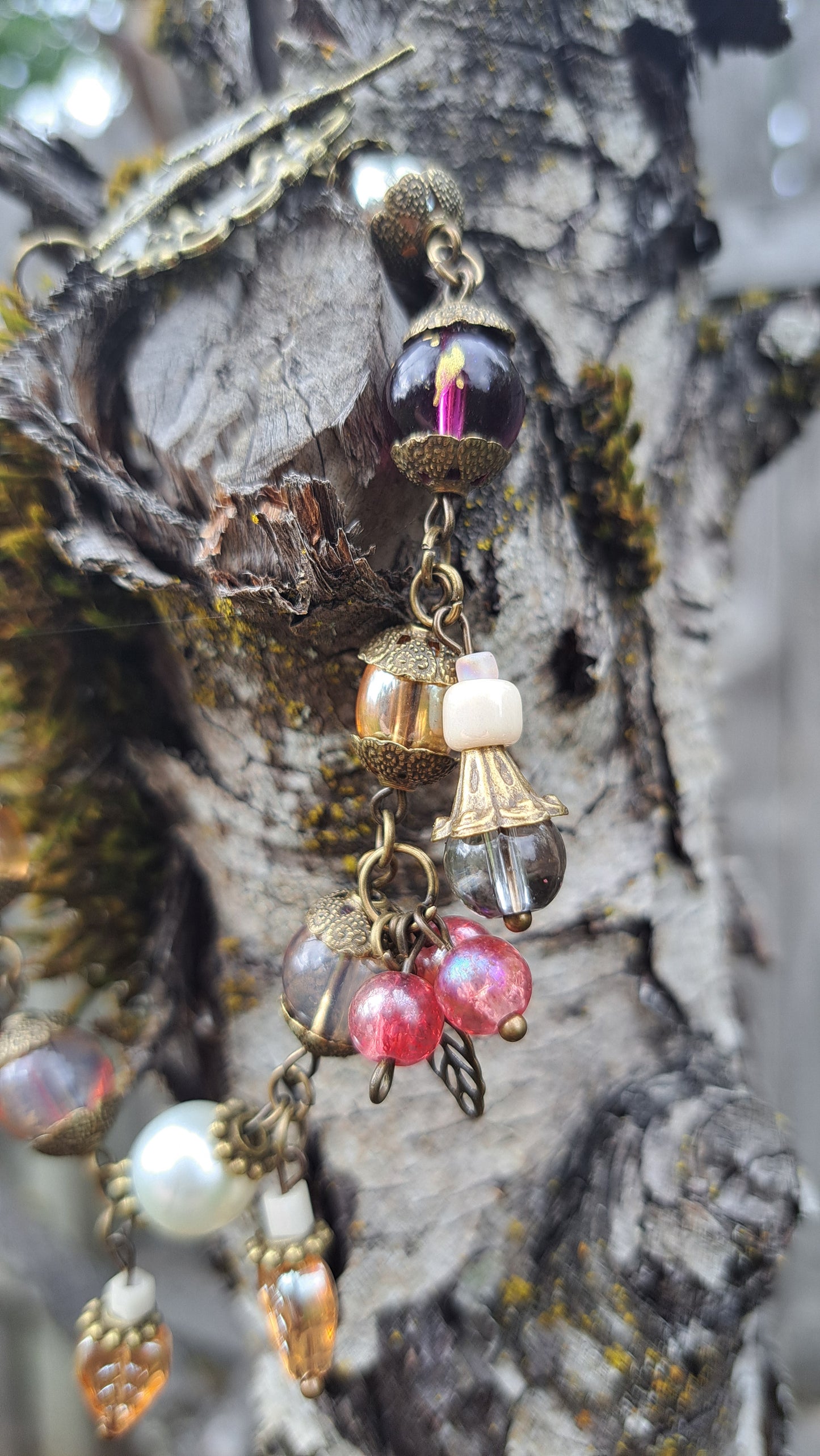 Handcrafted Autumn Bead Bracelet