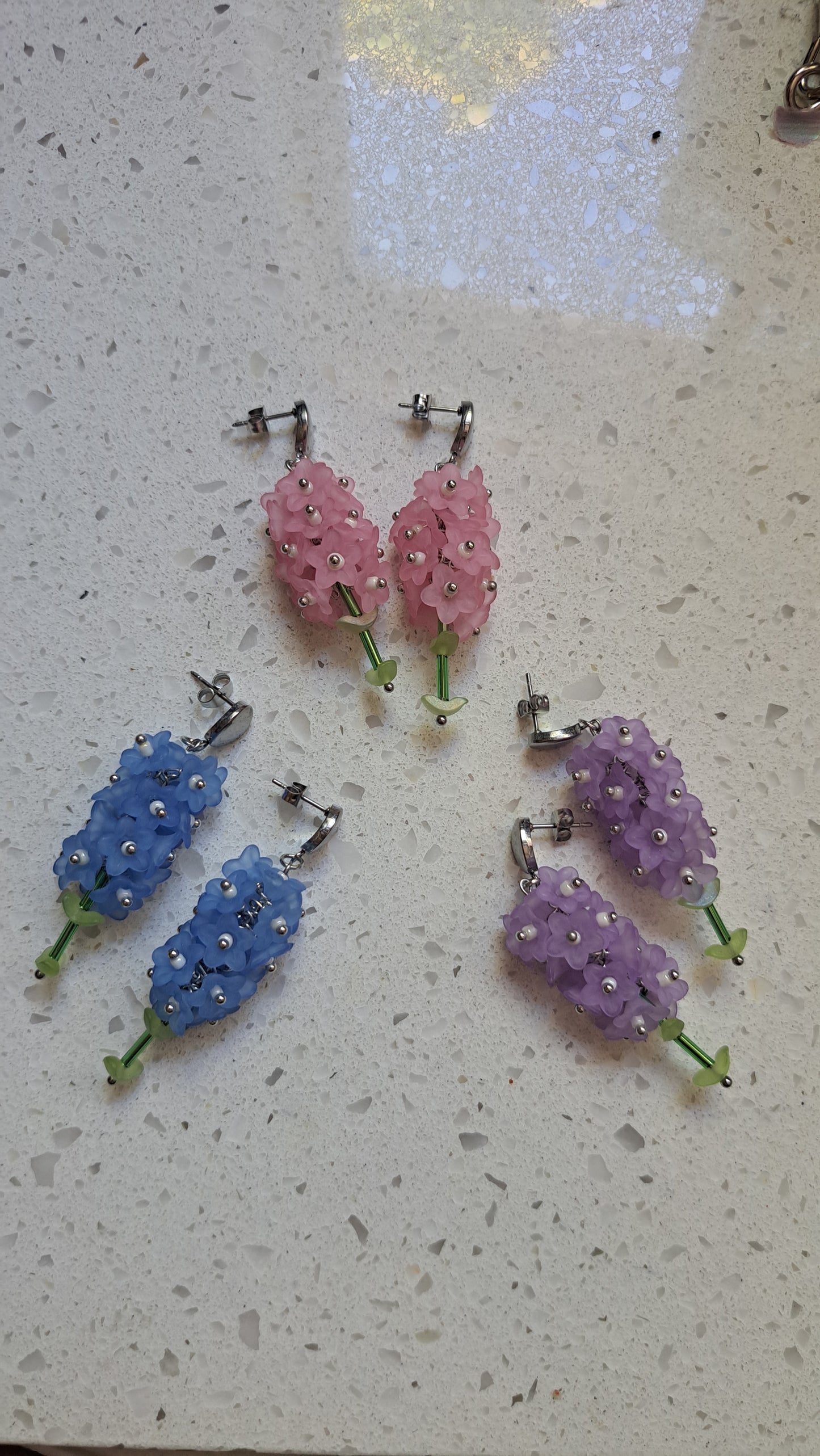 Handcrafted Larkspur Earrings