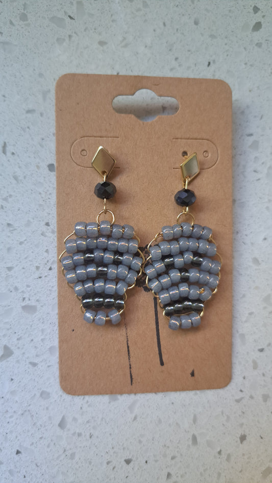 Handcrafted Beaded Skull Earrings