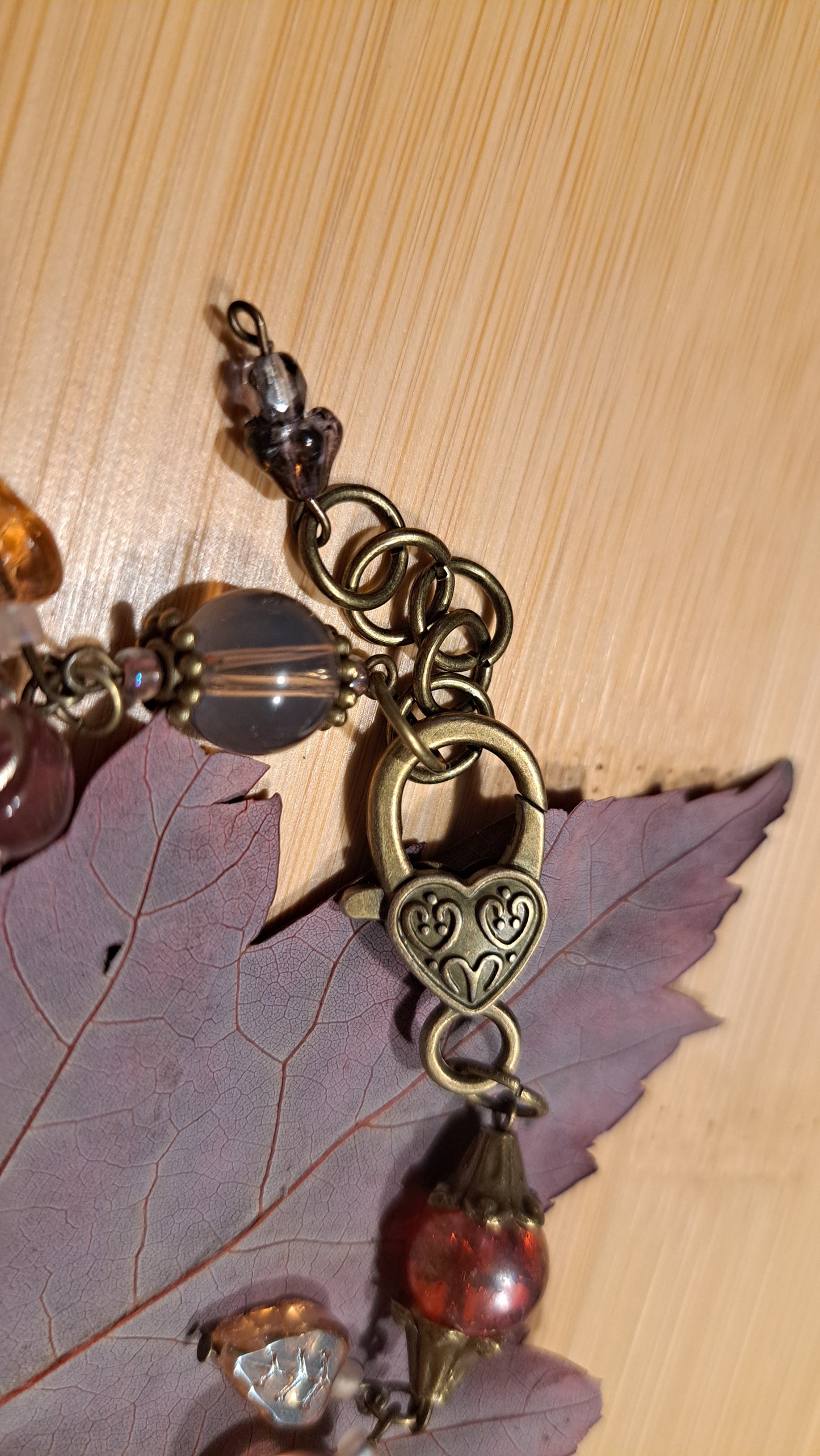 Handcrafted Glass/Acrylic Bead Bracelet