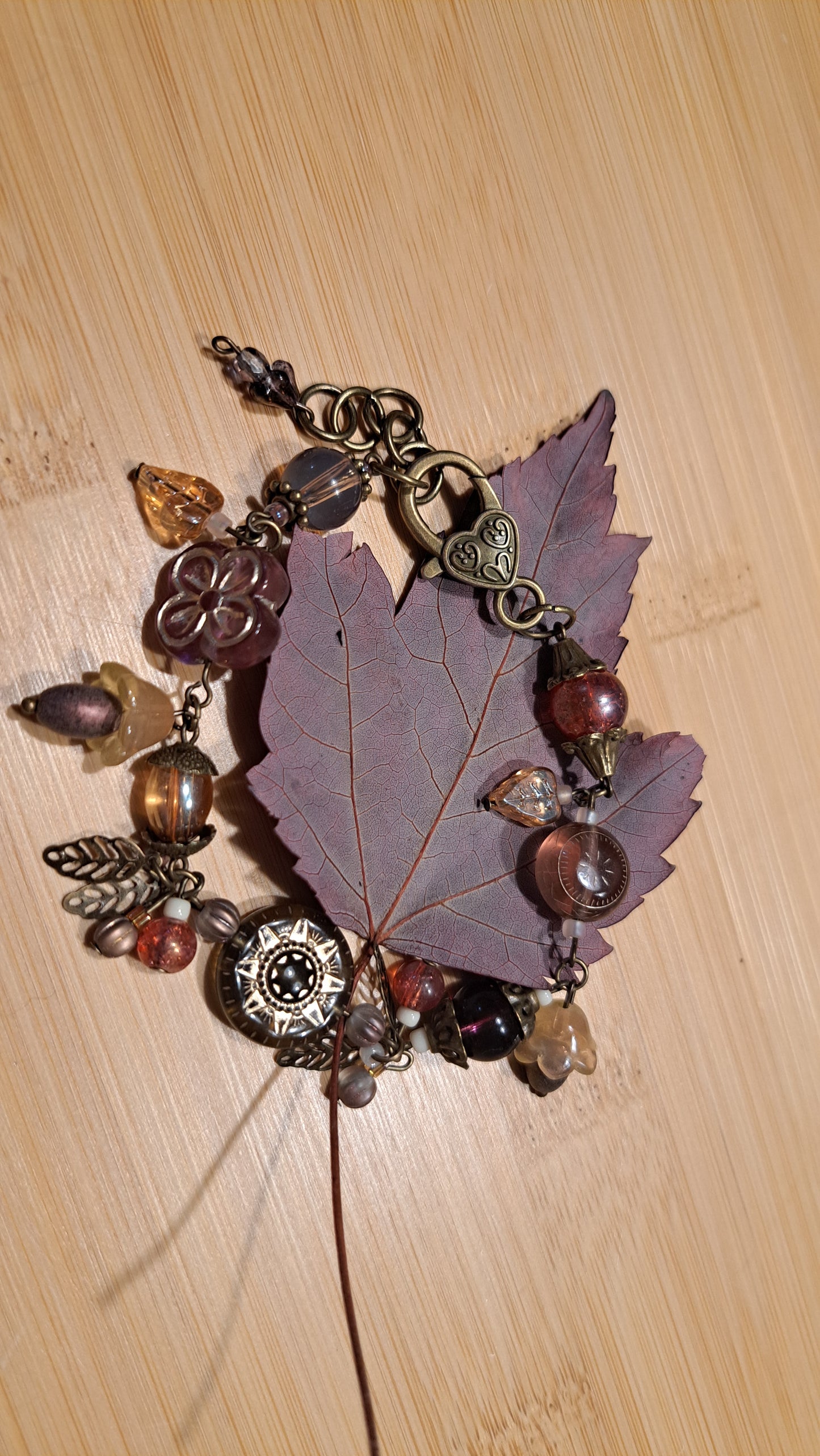 Handcrafted Glass/Acrylic Bead Bracelet