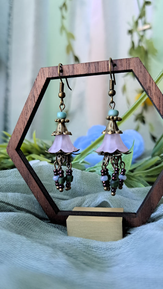 Handcrafted "Glowing Fairy Lantern" Earrings