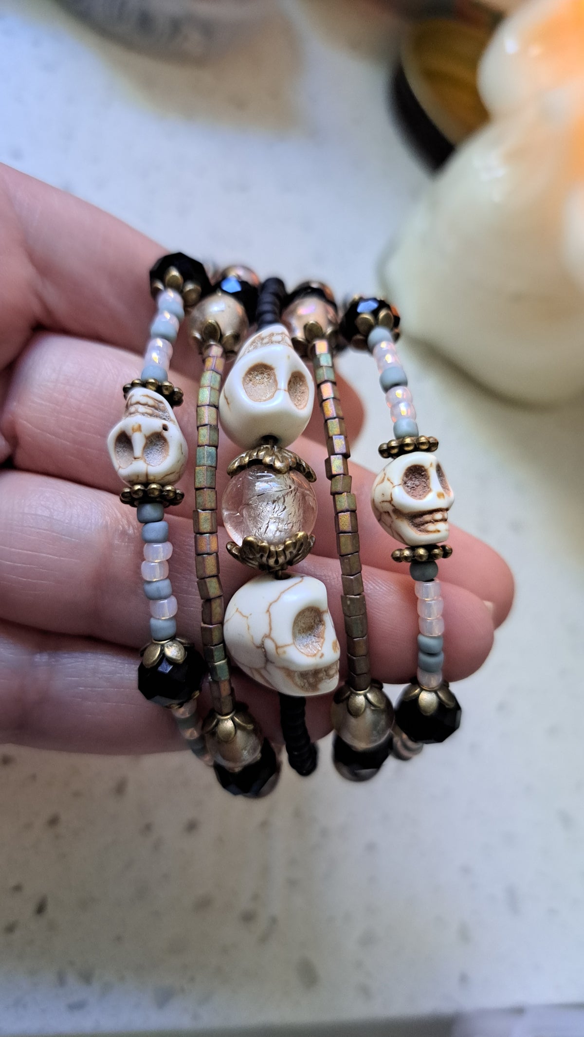 Handcrafted Skull Bracelet