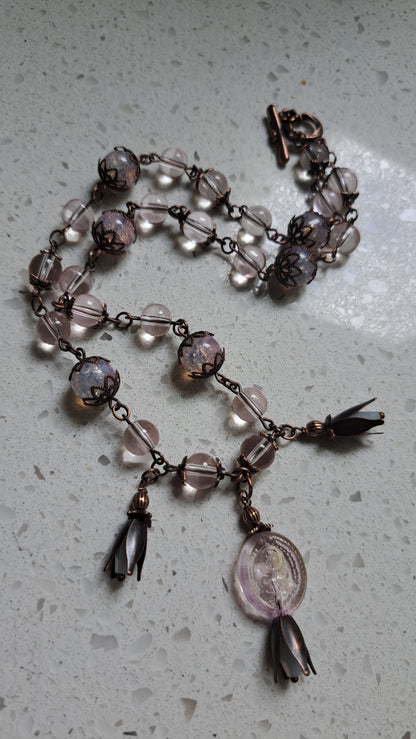 Hancrafted "Pale Pink" Necklace