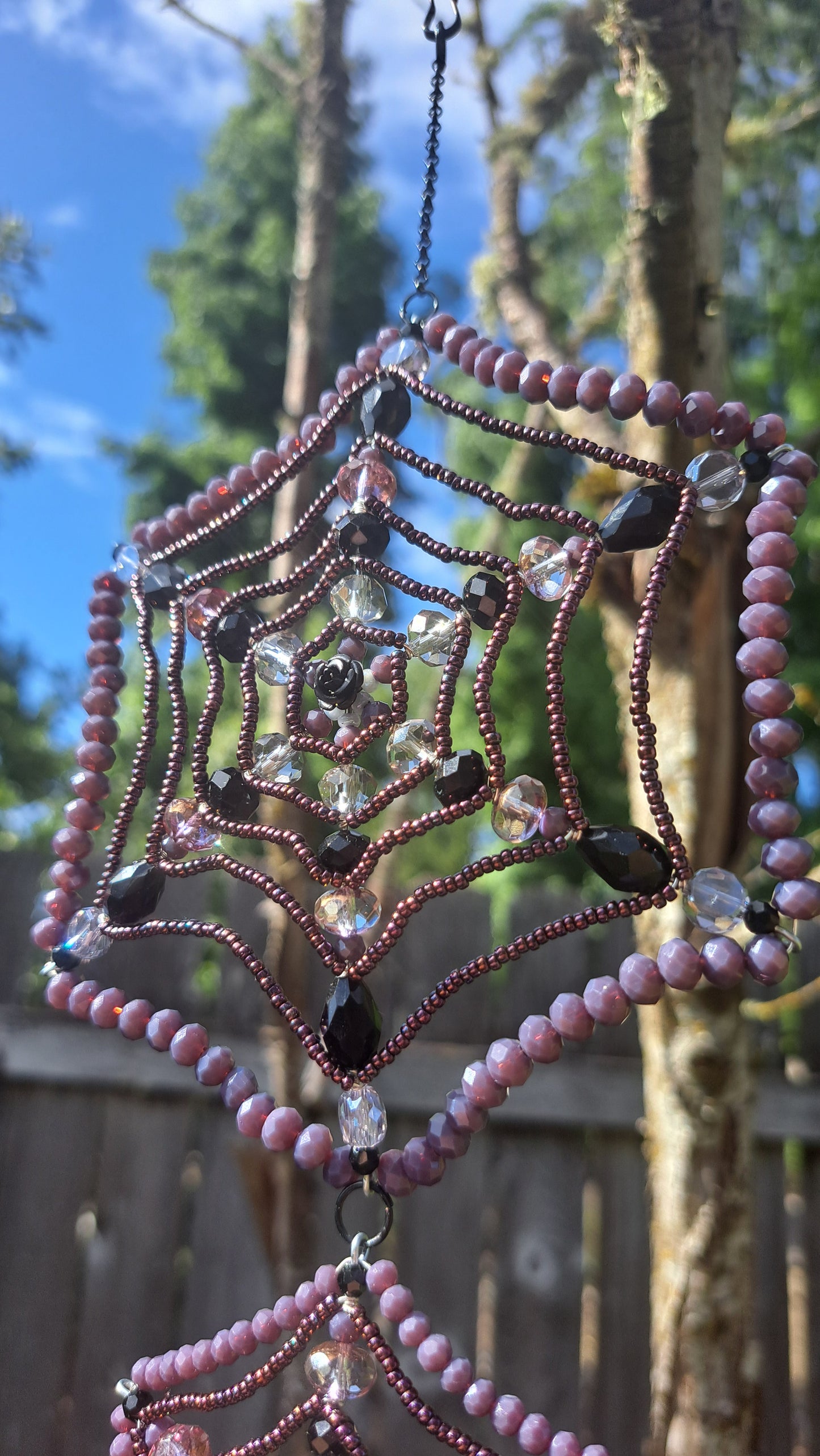 Handcrafted "Molly's Webs" Spider Suncatcher