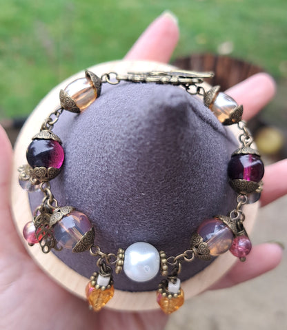 Handcrafted "Autumn" Beaded Jewlery Set