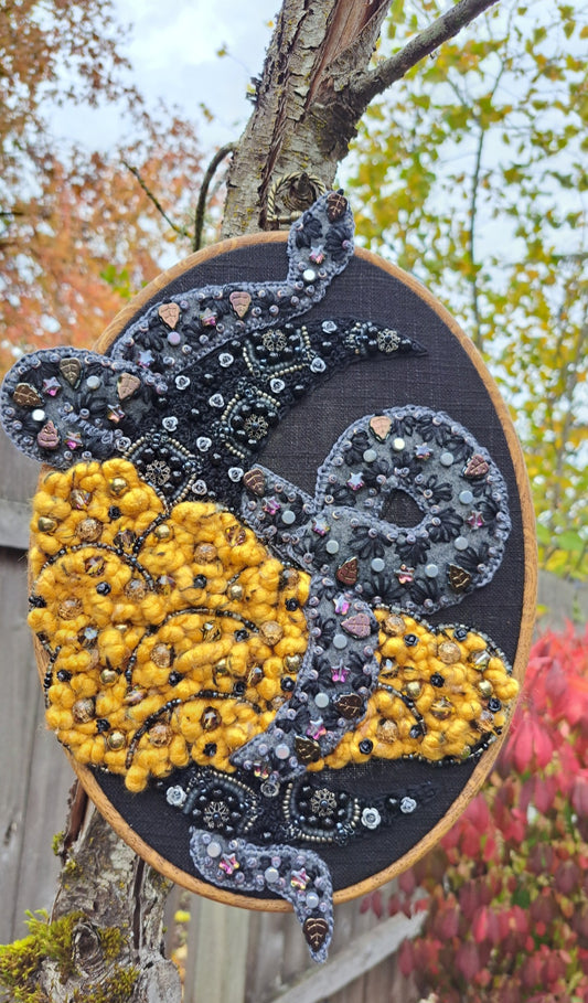 Handcrafted "Serpant of the Moon" Wall Hanger