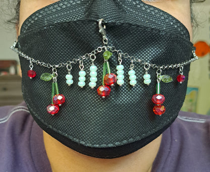 Handcrafted Cherry Mask Chain