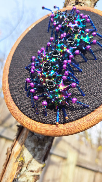 Handcrafted Aurora Borealis Centipede Wall Hanger