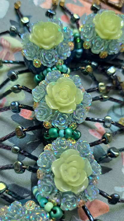 Handcrafted Floral Centipede Wall Hanger