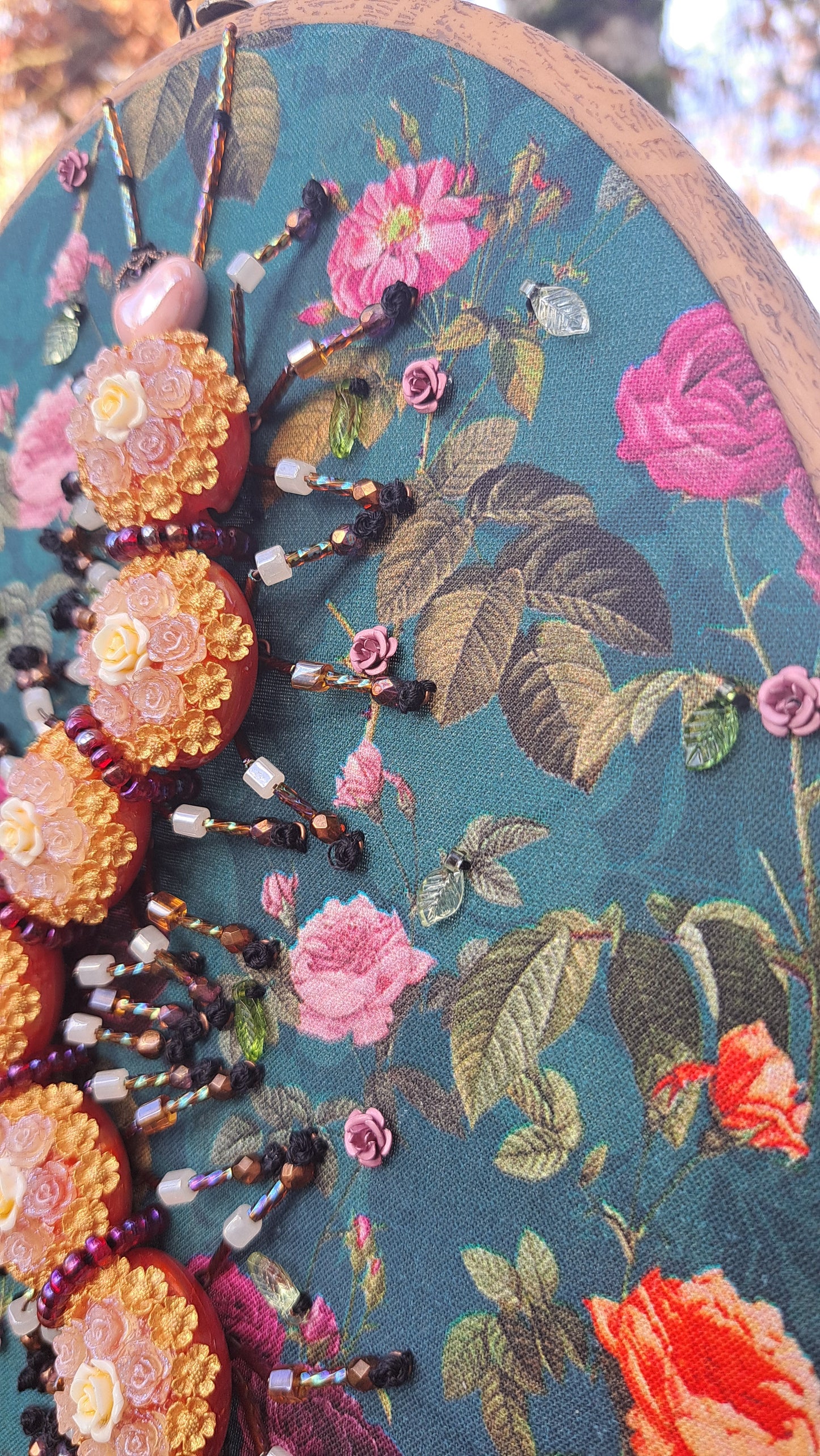 Hancrafted Floral Centipede Wall Hanger