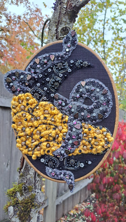 Handcrafted "Serpant of the Moon" Wall Hanger