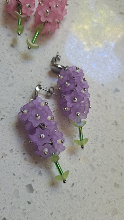 Handcrafted Larkspur Earrings