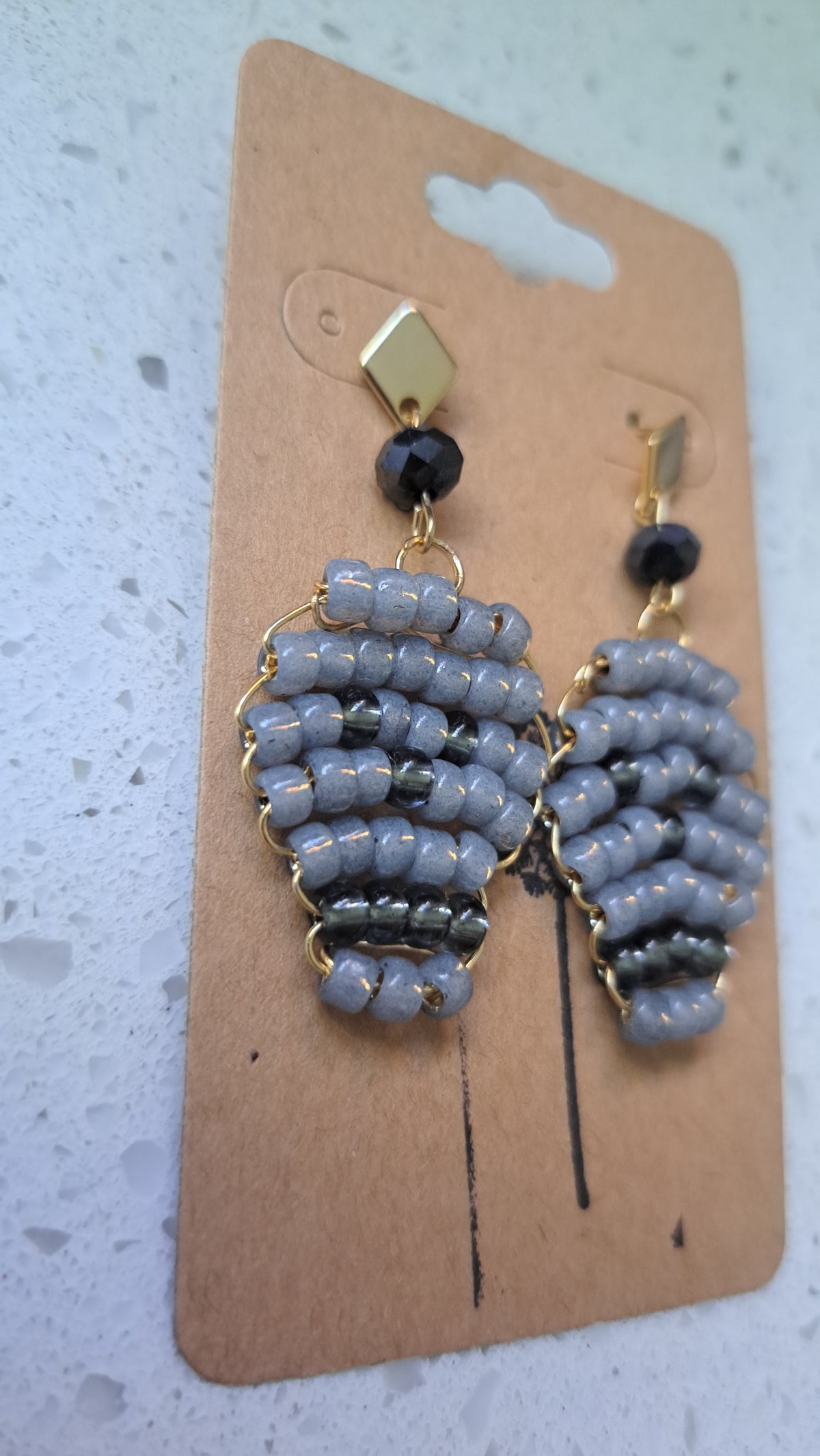 Handcrafted Beaded Skull Earrings