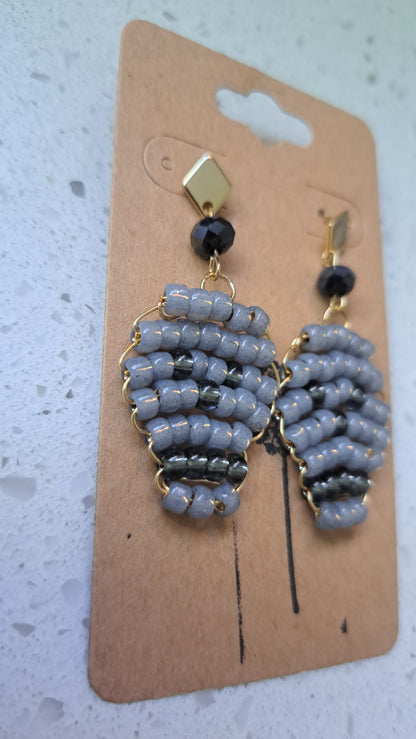 Handcrafted Beaded Skull Earrings