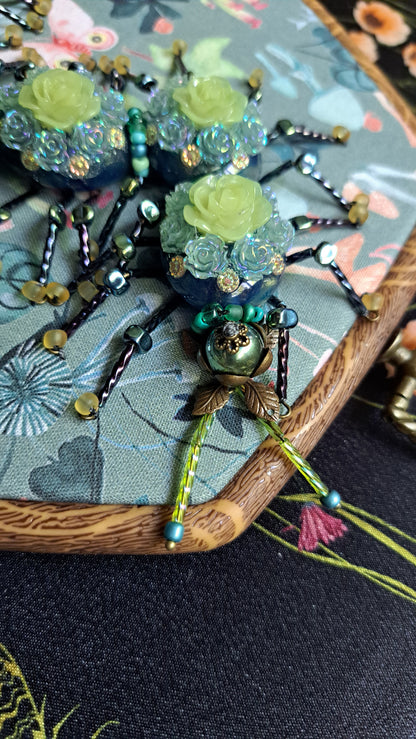 Handcrafted Floral Centipede Wall Hanger
