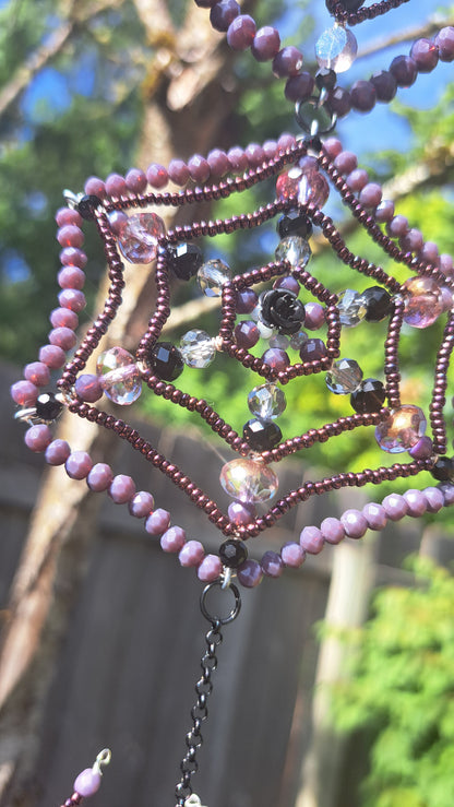 Handcrafted "Molly's Webs" Spider Suncatcher