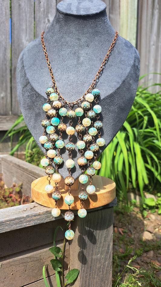 Handcrafted "Copper Sunrise" Necklace