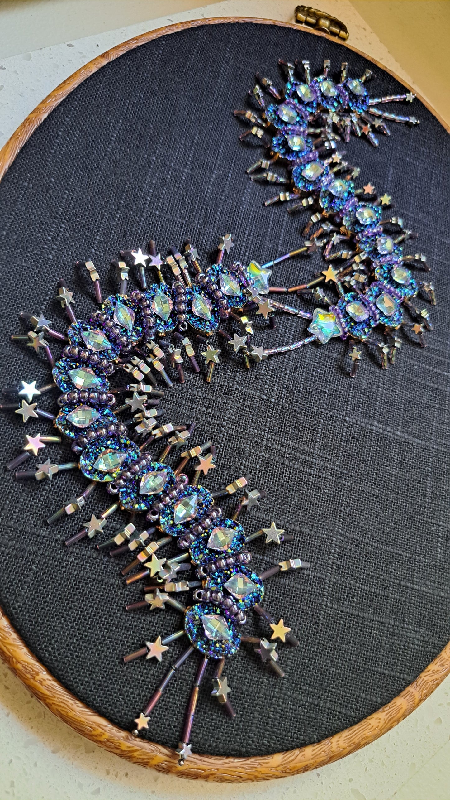 Handcrafted "Lovers Constellation" Centipede Wall Hanger