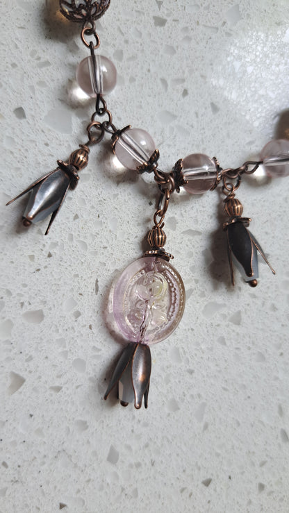 Hancrafted "Pale Pink" Necklace