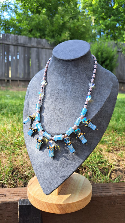 Handcrafted Heart Drop Necklace