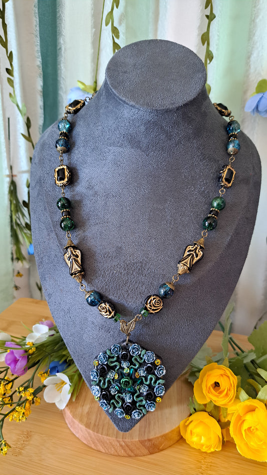 Handcrafted "Slithering Through the Garden" Necklace