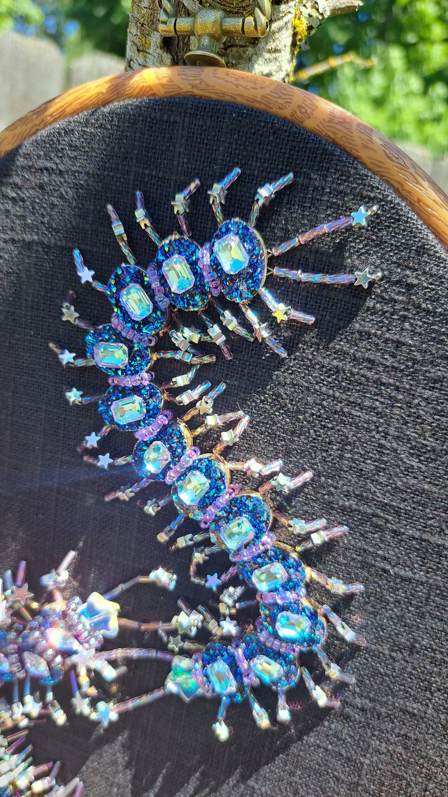 Handcrafted "Lovers Constellation" Centipede Wall Hanger