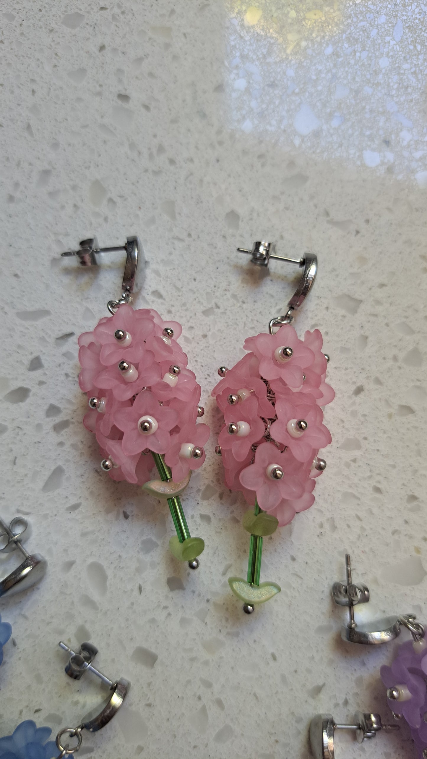 Handcrafted Larkspur Earrings