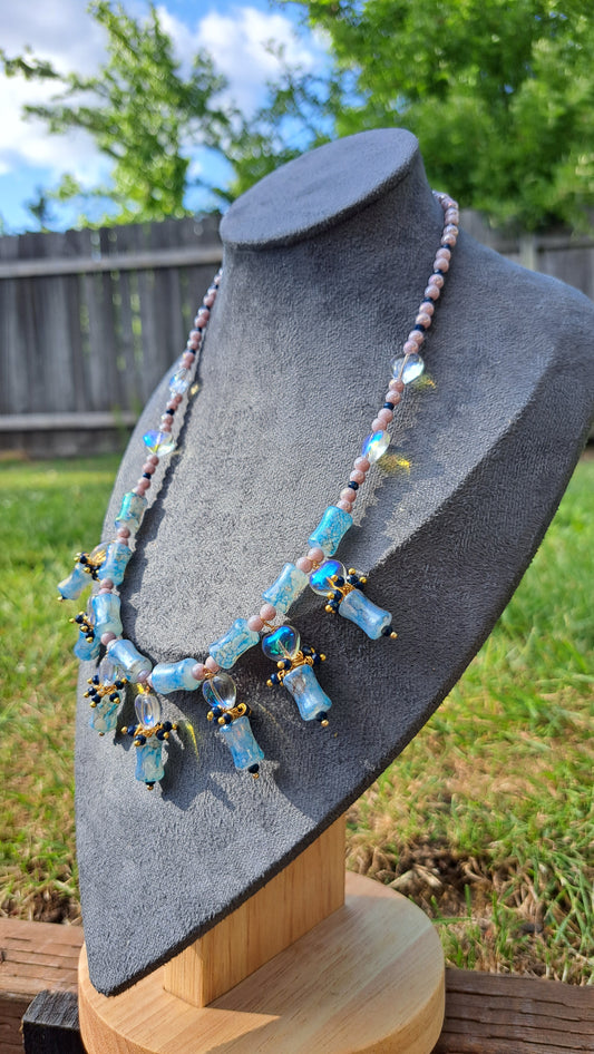 Handcrafted Heart Drop Necklace